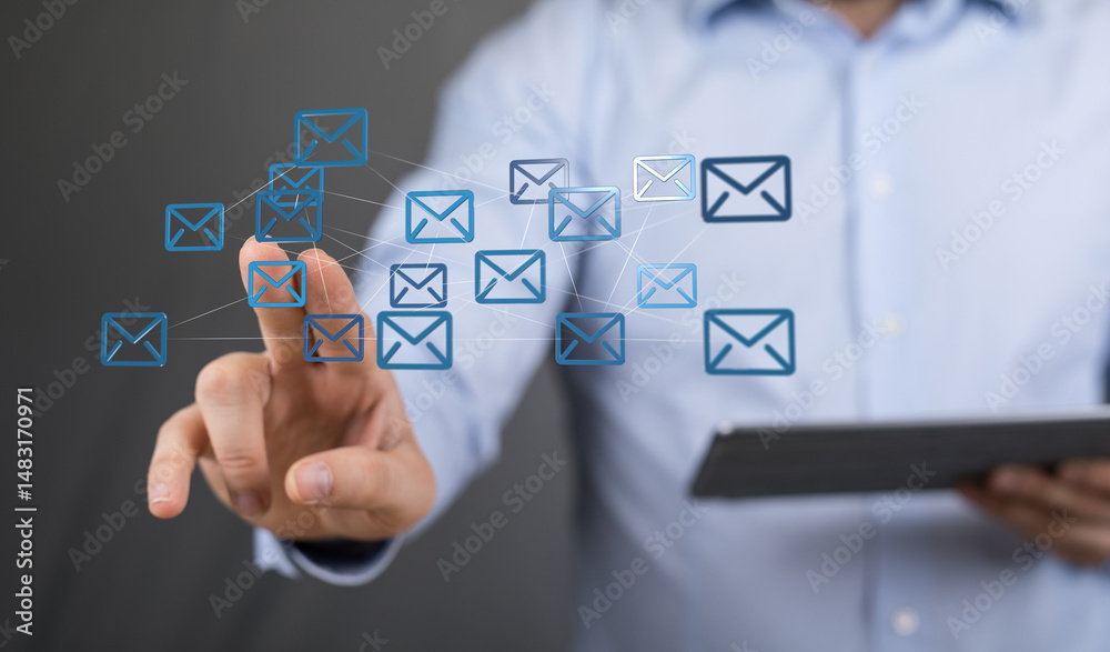 Poster Efficient email management.  Optimize workflow, improve communication.