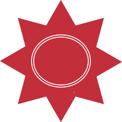 Watercolor vector sun shapes. Rising sun, sunset, dawn illustrations set. Fire colors round shape, watercolour stains. Orange red yellow circle, flaming crown frame. Maslenitsa, Shrovetide background.