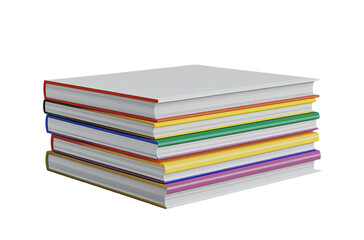 Stack of colorful books (1)