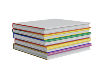 Stack of colorful books (1)