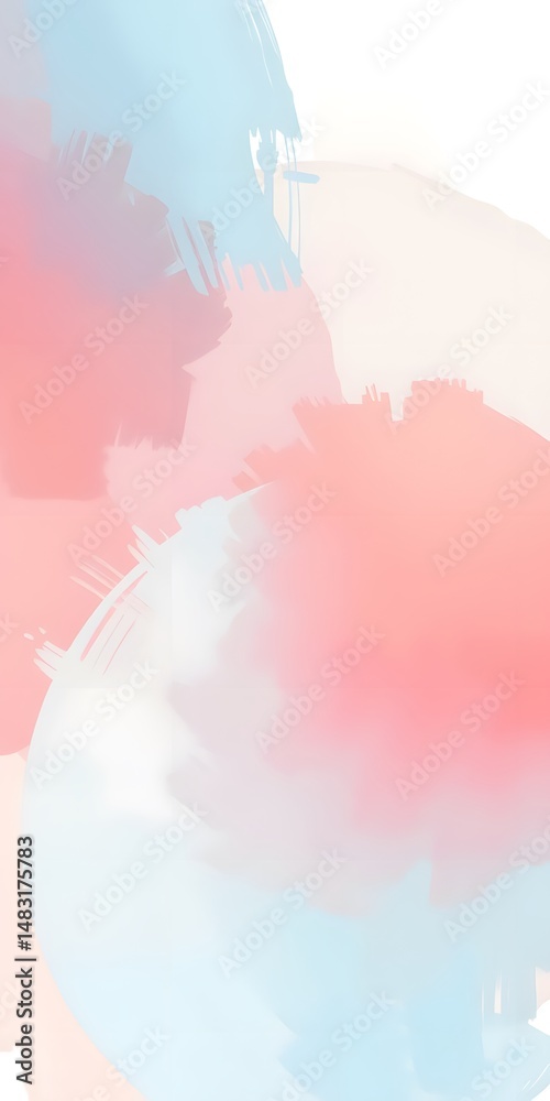 Poster abstract peachy fuzz backdrop image, smooth lines, gentle brushstrokes. movement, softness, creates 