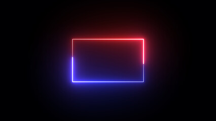neon glowing text frame. HD image.