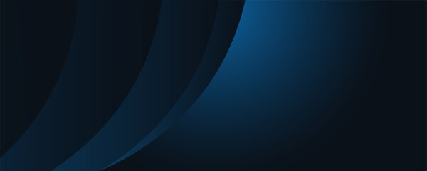 Modern simple dark blue and black abstract background for wide banner. Luxury dark green background.