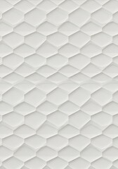Fototapeta premium Abstract White Hexagon Pattern Texture