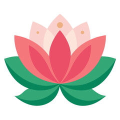 vector illustration of a lotus flower