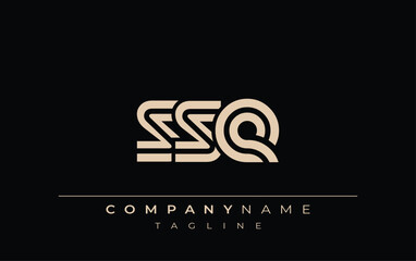 SSE Creative Unique Modern Letter Logo Design. Stylized logo featuring a unique letter design, presenting abstract minimalist aesthetics and modern appeal.