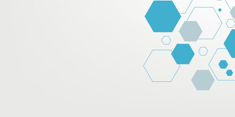 Abstract blue hexagon banner background vector eps 10