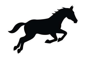 Obraz premium Racehorse Silhouette Vector bundle illustration, Racehorse Silhouette 