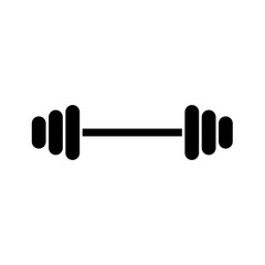 Dumbbell icon. Gym and fitness equipment. Vector illustration 