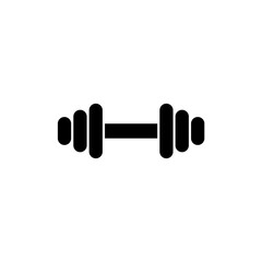 Dumbbell icon. Gym and fitness equipment. Vector illustration 