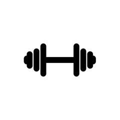 Dumbbell icon. Gym and fitness equipment. Vector illustration 