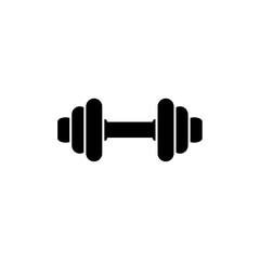 Dumbbell icon. Gym and fitness equipment. Vector illustration 