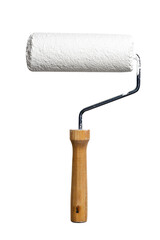 Fototapeta premium Blank paint roller brush isolated on transparent background.