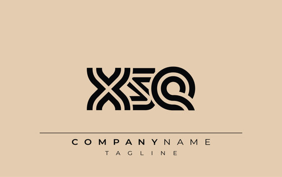 XSE Creative Unique Modern Letter Logo Design. Stylized logo featuring a unique letter design, presenting abstract minimalist aesthetics and modern appeal.