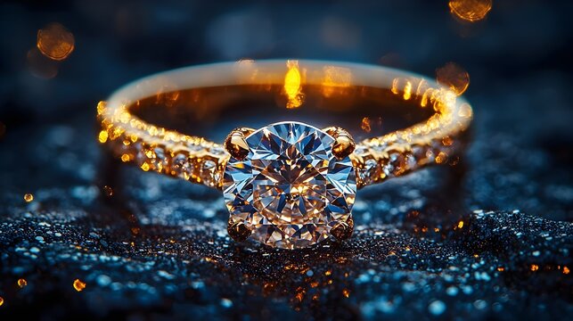 Glowing Gold Ring