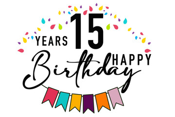 Fototapeta premium Festive vector illustration with the text 