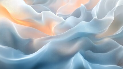 Obraz premium Soft, flowing fabric with subtle color transitions.