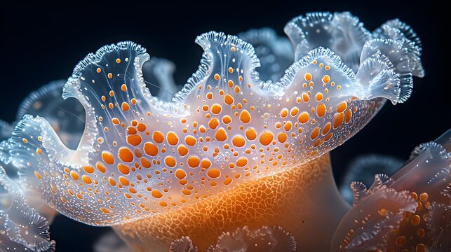 Extreme macro shot of jellyfish