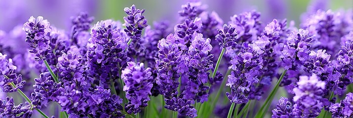 Fototapeta premium photo of beautiful lavenders 
