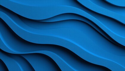 Abstract blue wavy surface
