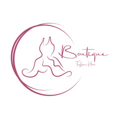 elegant women's fashion logo, clothing, boutique, convection, tailor, garment, business, apparel, fashion designer