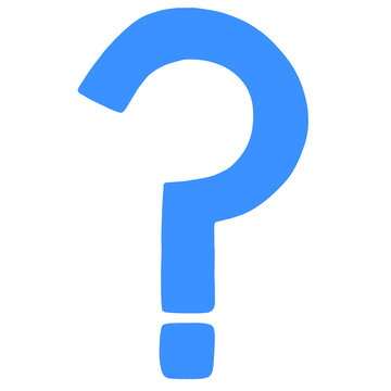 recommend clip art: blue silhouette question mark