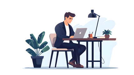 Professional cartoon flat illustration depicting effective communication in social settings