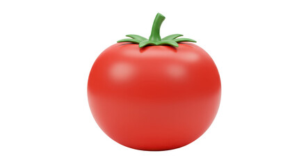 Isolated Red Tomato for Healthy Eating and Cooking