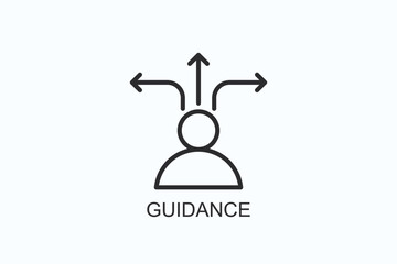 Guidance Icon Or Logo Isolated Vector Illustration