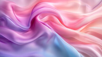 Obraz premium Soft, flowing fabric with a vibrant ombre effect.