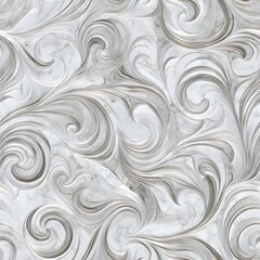 Seamless Abstract Marble Swirl Pattern Elegant White and Gray Texture