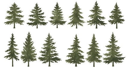 Fototapeta premium Evergreen Elegance AI Generated