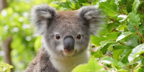 wildlife photo of koala in natural habitat