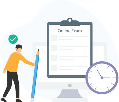 Exam registration or candidate enrollment, timed test or scheduled assessment, question bank or test pool, multiple-choice or short answer, proctoring software or remote monitoring, exam guidelines or