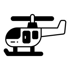 Helicopter dualtone icon