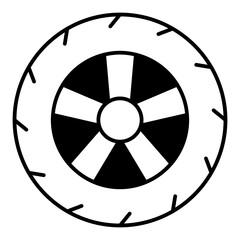 Wheel dualtone icon