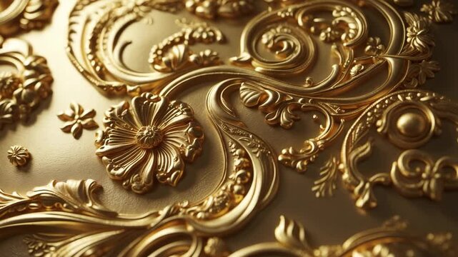 Elaborately designed backdrop with embellishments