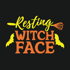 Resting Witch Face with Broom