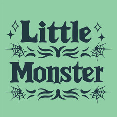 Little Monster with Spider Webs