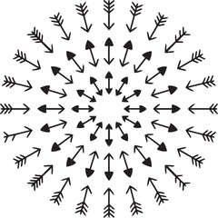 Versatile Arrow Icon Set in Vector Style Suitable for Web and Print Media Designs