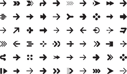 Arrow Icons Collection in Vector Illustration for Enhancing Digital and Print Projects