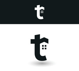 Letter T House Logo Design