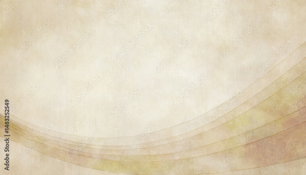 Poster soft abstract beige waves with golden mesh texture on canvas background for elegant web design, branding or minimalist print material

