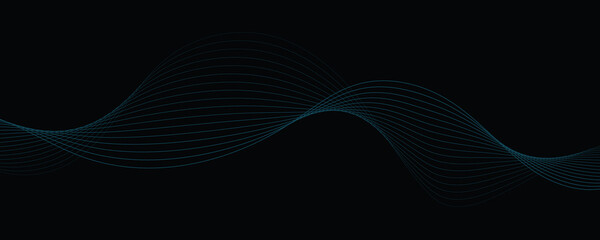 abstract blue wave background 