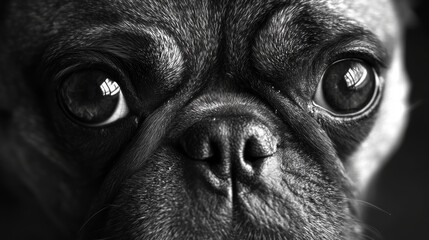 Write about the face of a beloved pet.