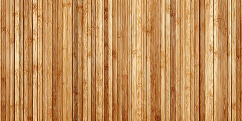Fototapeta premium Vertical bamboo panels with natural grain in a seamless decorative wall pattern 