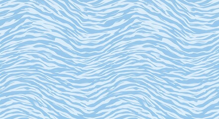 Obraz premium Abstract Light Blue Wavy Stripe Pattern