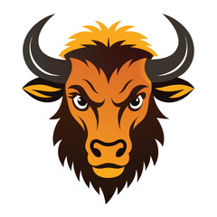 Fototapeta premium Buffalo Mascot logo Design 