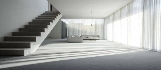 Fototapeta premium Minimalist Modern Living Space