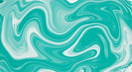 Fototapeta premium Abstract Teal and White Swirl Background Texture